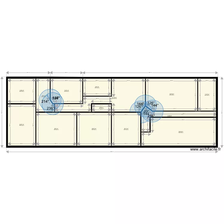 Batiment location Eurofi. Plan de 