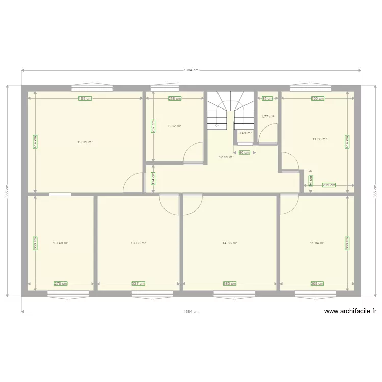 Etage maison le hir. Plan de 