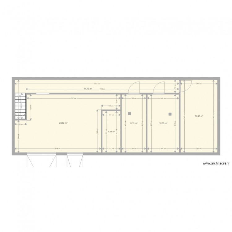 Sous sol aiguilhe actuel. Plan de 0 pièce et 0 m2