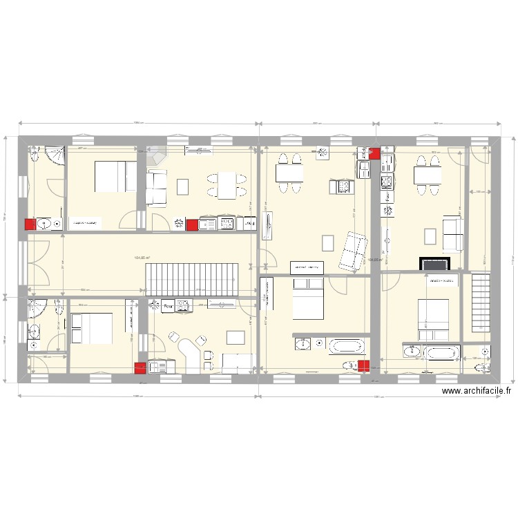 Chateau niv 0 option 2. Plan de 0 pièce et 0 m2