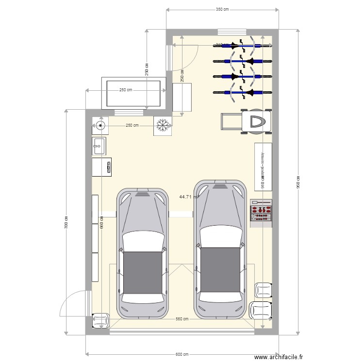 Garage Variante 1 GH. Plan de 0 pièce et 0 m2