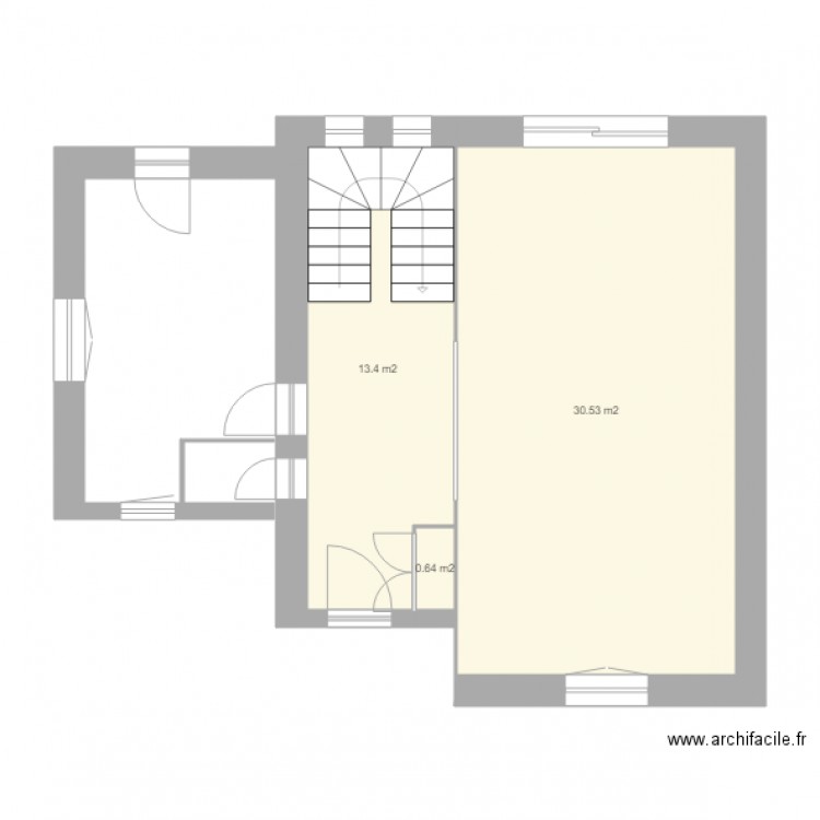 plan de masse baie vitrée. Plan de 0 pièce et 0 m2