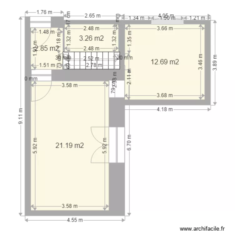 St Etienne. Plan de 