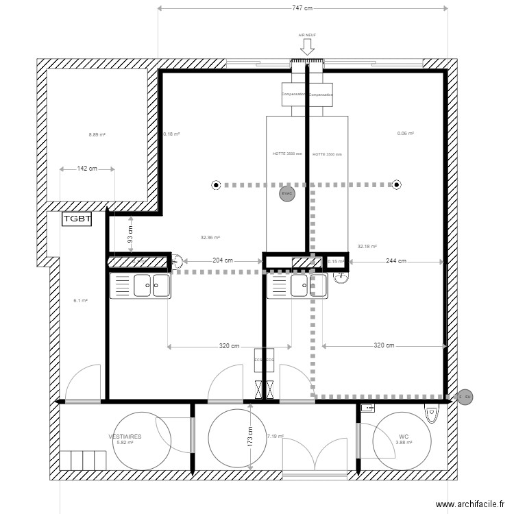 MARSEILLE BOET V1. Plan de 12 pièces et 97 m2