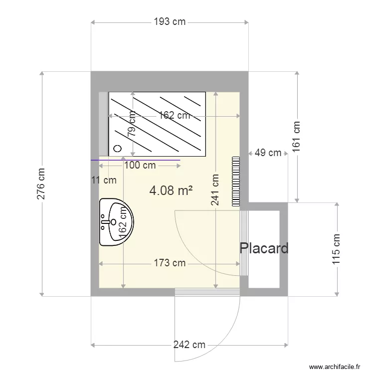 MICHAELIAN sdb projet. Plan de MICHAELIAN sdb projet. Plan de