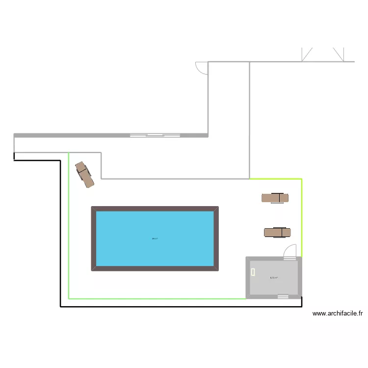 PISCINE. Plan de 