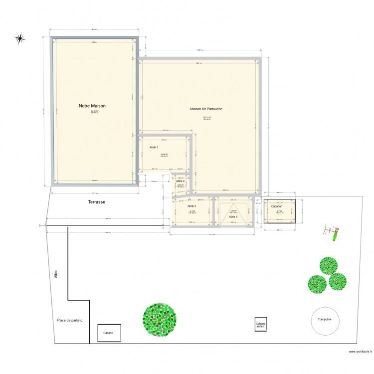 Plan de masse DP2. Plan de 0 pièce et 0 m2