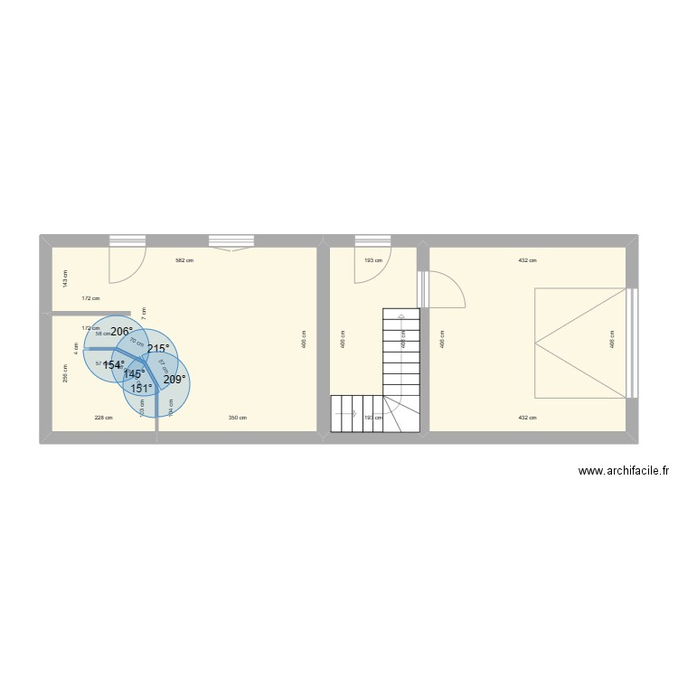 SABASSIER. Plan de 3 pièces et 49 m2