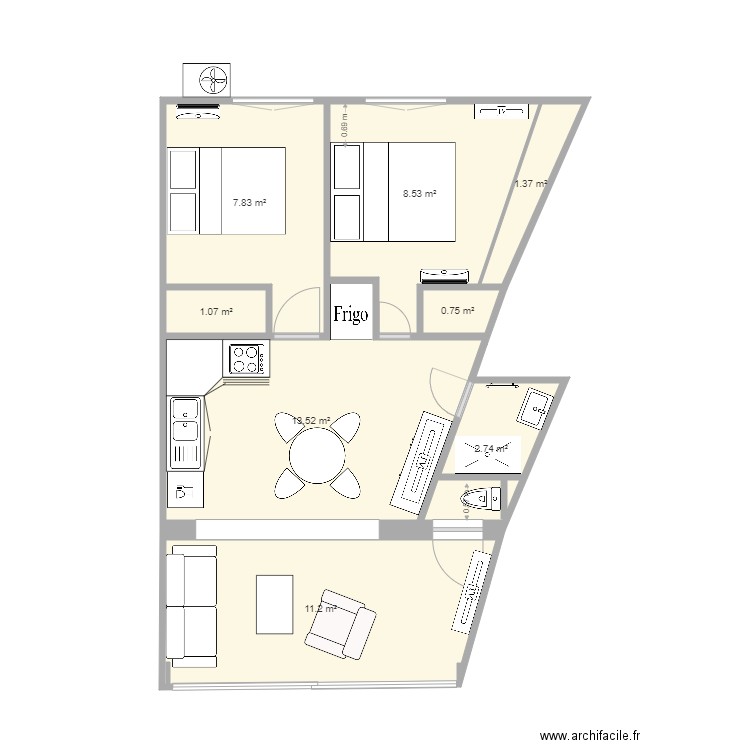 Maison JO base. Plan de 0 pièce et 0 m2