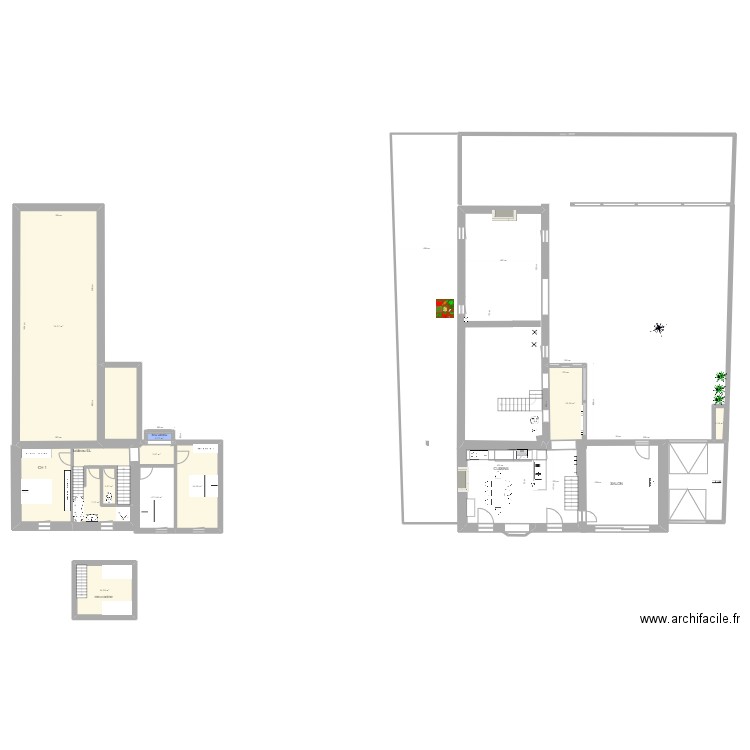 lambervez 16 09 23. Plan de 10 pièces et 134 m2