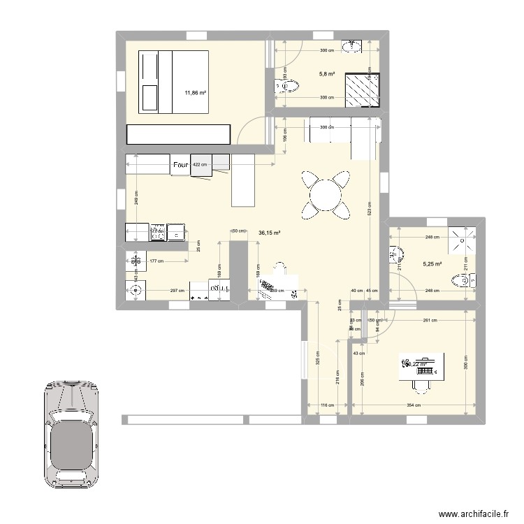 Maison Lamentin. Plan de 0 pièce et 0 m2