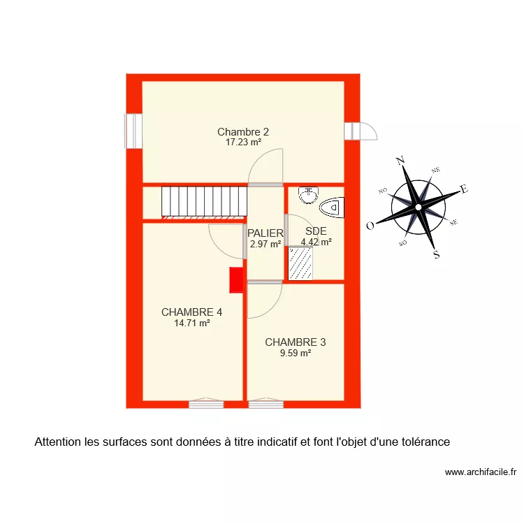 BI 6512 ETAGE rita. Plan de 