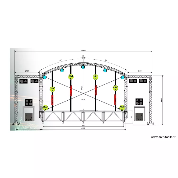 sc&egrave;ne face cit&eacute; bleue. Plan de 