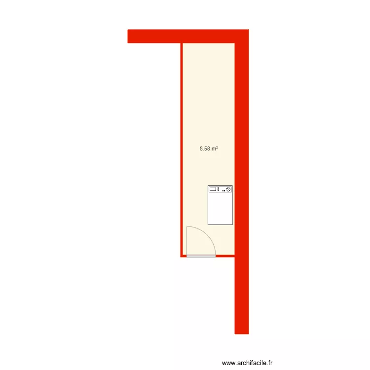 BI 5418 annexe cave non c&ocirc;t&eacute;. Plan de 