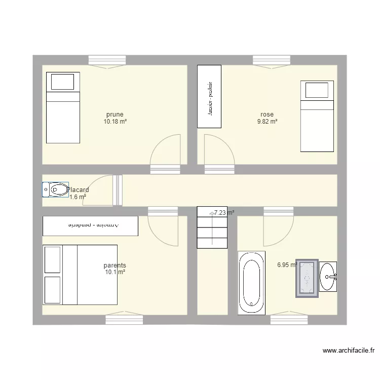 haut. Plan de haut. Plan de