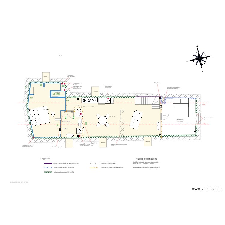 Combles test. Plan de 0 pièce et 0 m2