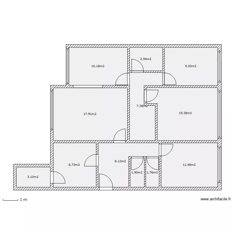 RITLENG - ILLKIRCH. Plan de 