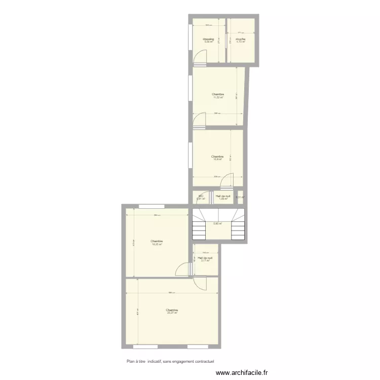 premier étage. Plan de premier étage. Plan de
