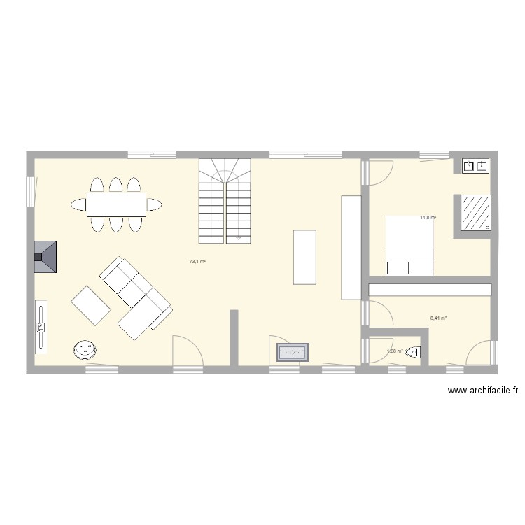 second plan . Plan de 0 pièce et 0 m2