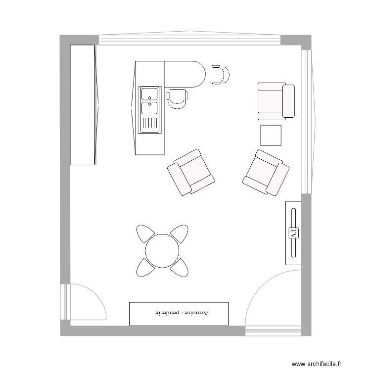 living 3. Plan de 0 pièce et 0 m2