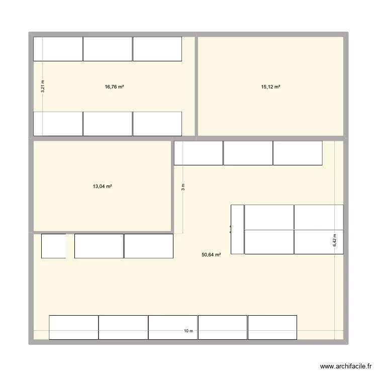 HUMANIS PN. Plan de 4 pièces et 96 m²