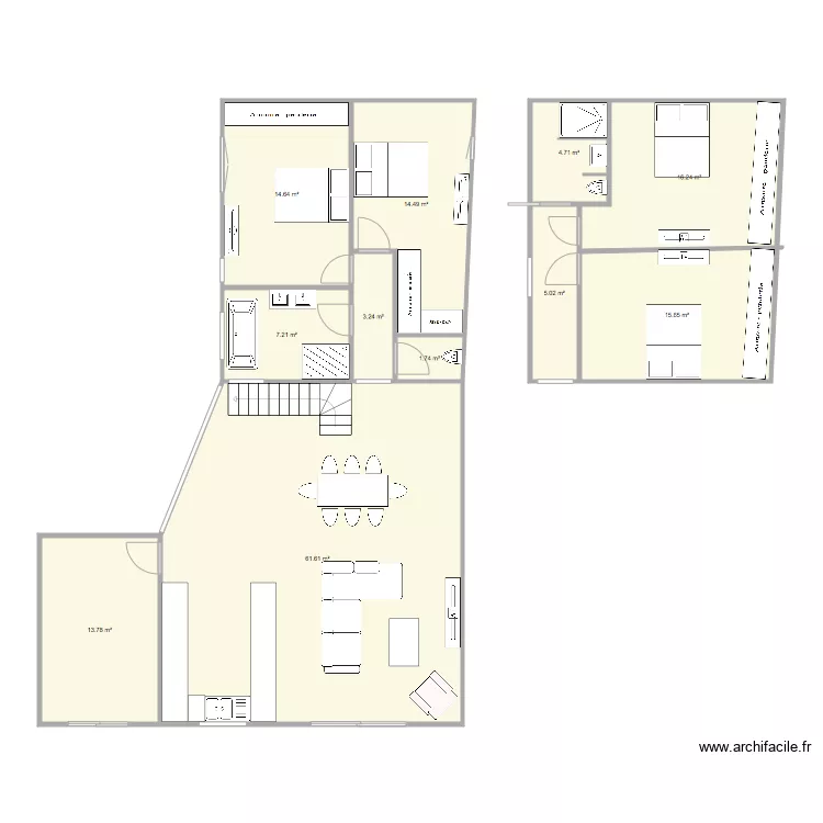 maison st jean. Plan de 