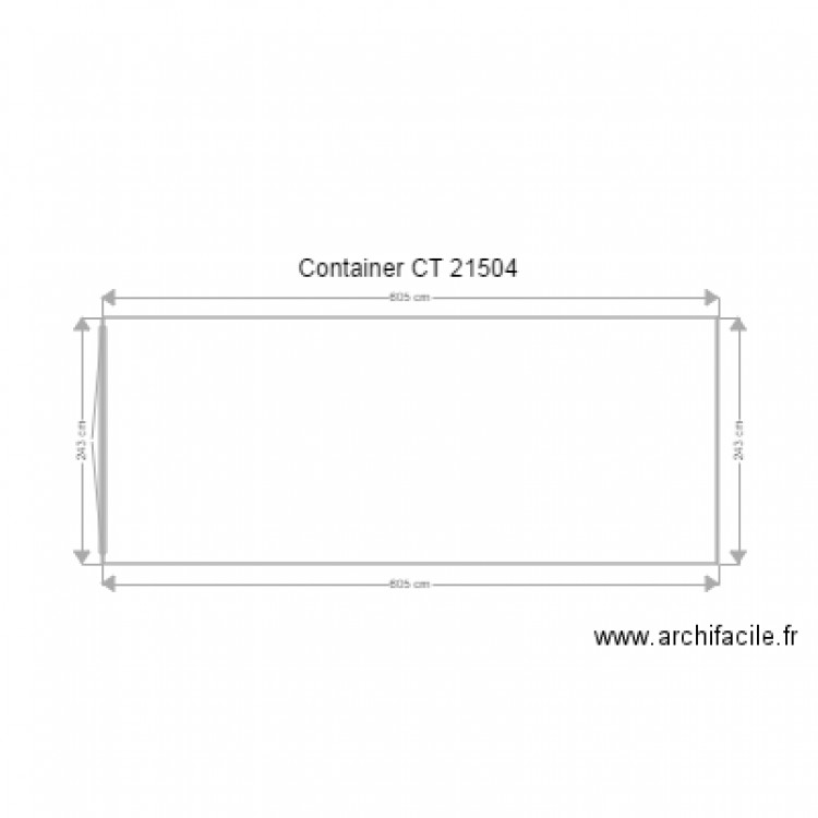 Container CT 21504. Plan de 0 pièce et 0 m2