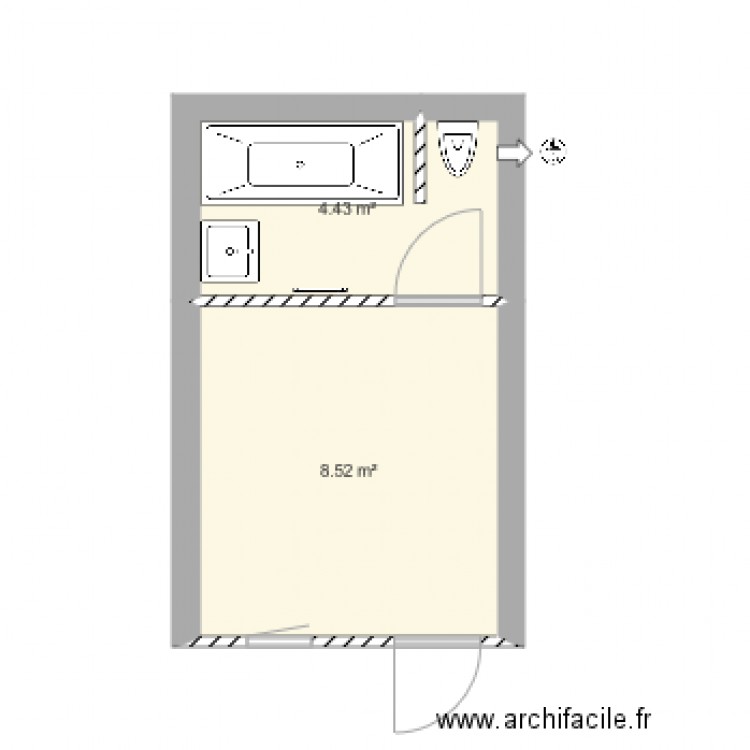 plan sous sol. Plan de 0 pièce et 0 m2