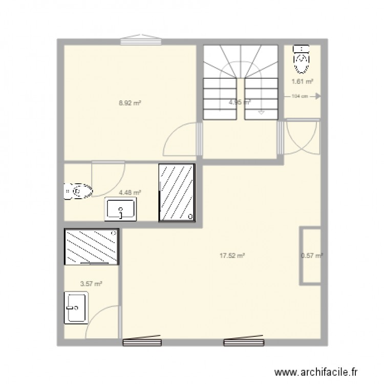 2EME ETAGE PARTIE 6. Plan de 0 pièce et 0 m2