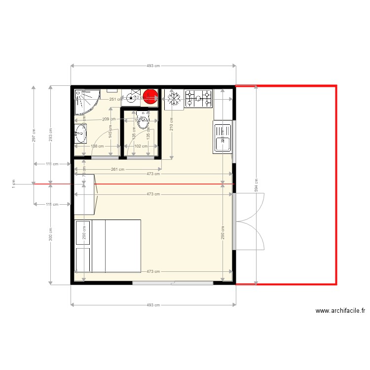 ABRI 1. Plan de 0 pièce et 0 m2