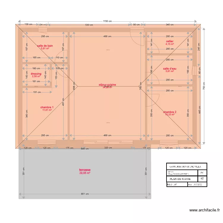 fred plan de toiture CORRIGE. Plan de 