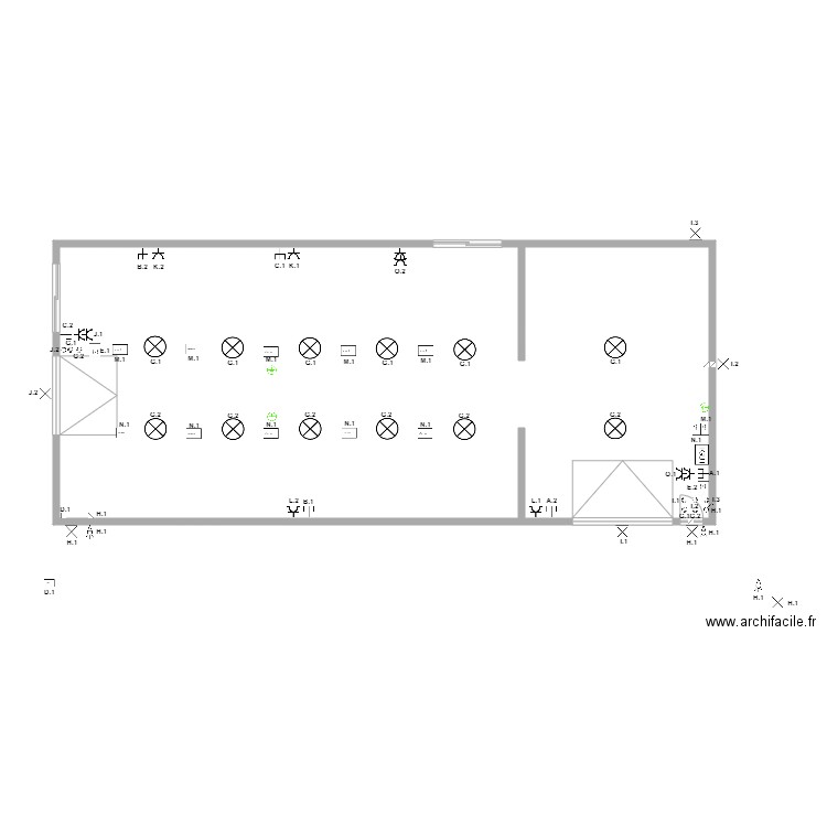 Monfort Alois. Plan de 1 pièce et 213 m2