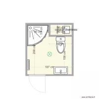 salle de douche 1er &eacute;tage GF
