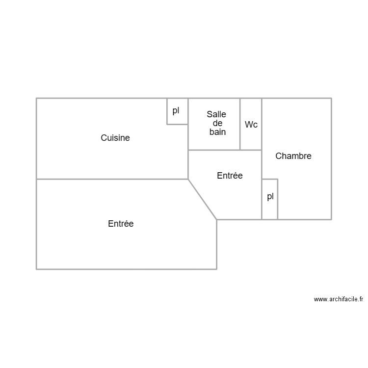 QUIMPER LOUSSOUARN OLIVIER. Plan de 8 pièces et 33 m2