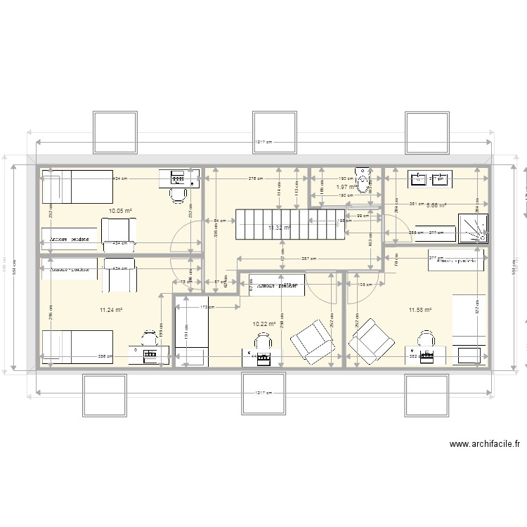 combles maison. Plan de 0 pièce et 0 m2