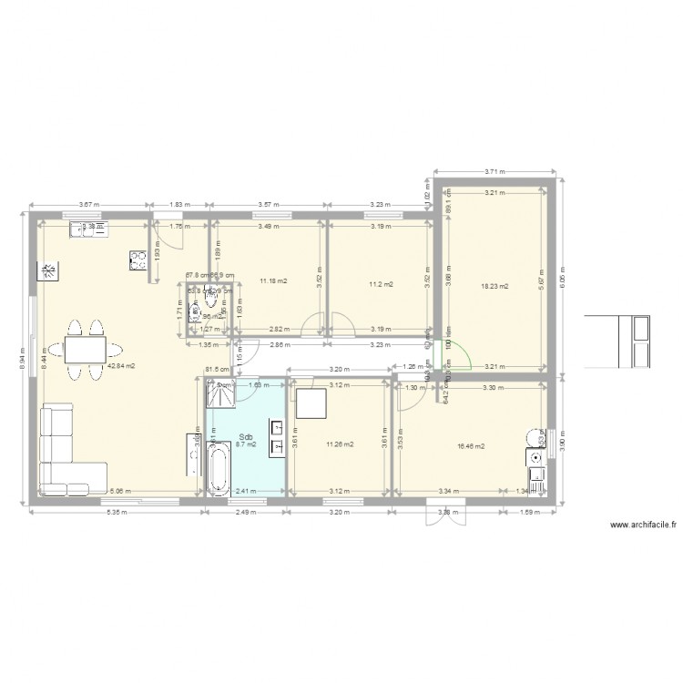 Maison beaufs Intermédiaire. Plan de 0 pièce et 0 m2