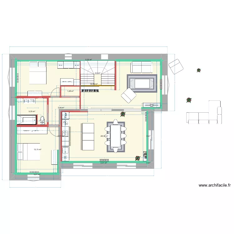 Maison_Chico_Jojo_14. Plan de 13 pièces et 90 m² Maison_Chico_Jojo_14. Plan de 13 pièces et 90 m²
