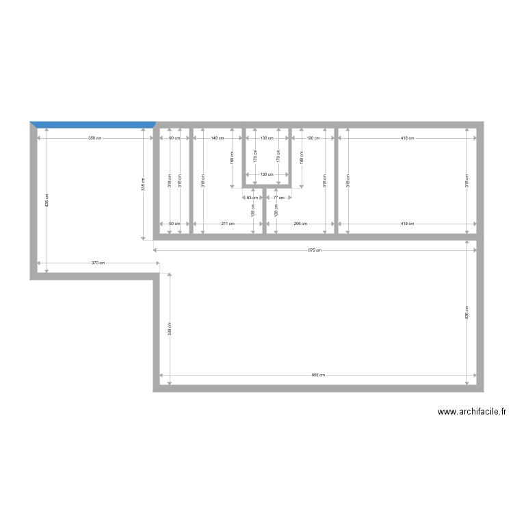 gerard rdc. Plan de 6 pièces et 86 m2