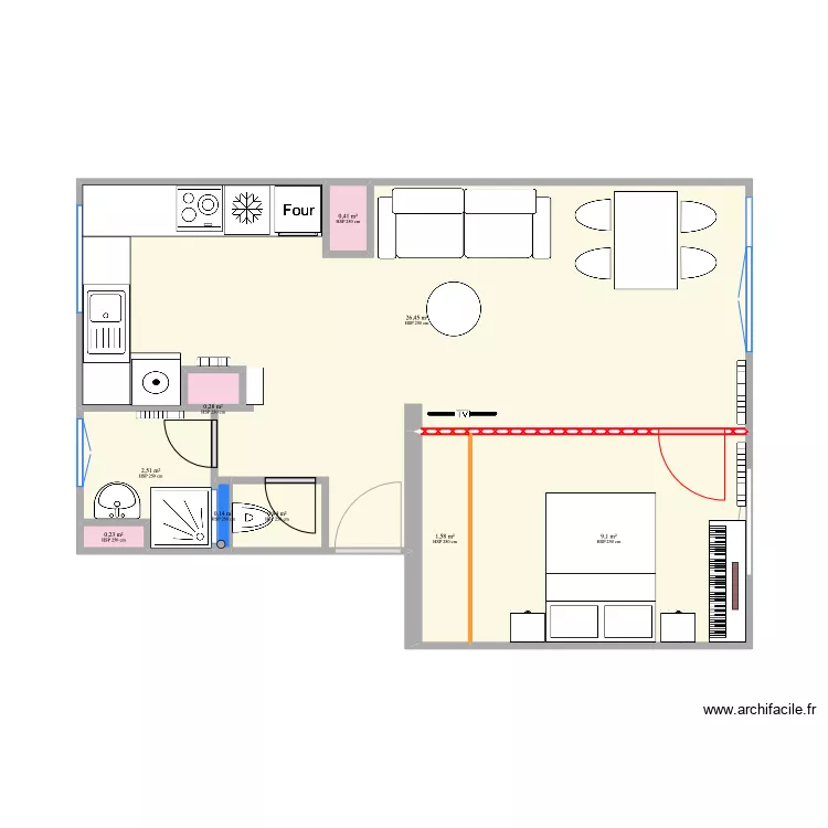 Saint-Fran&ccedil;ois_V Bis_Meubl&eacute; 3_20220910. Plan de 