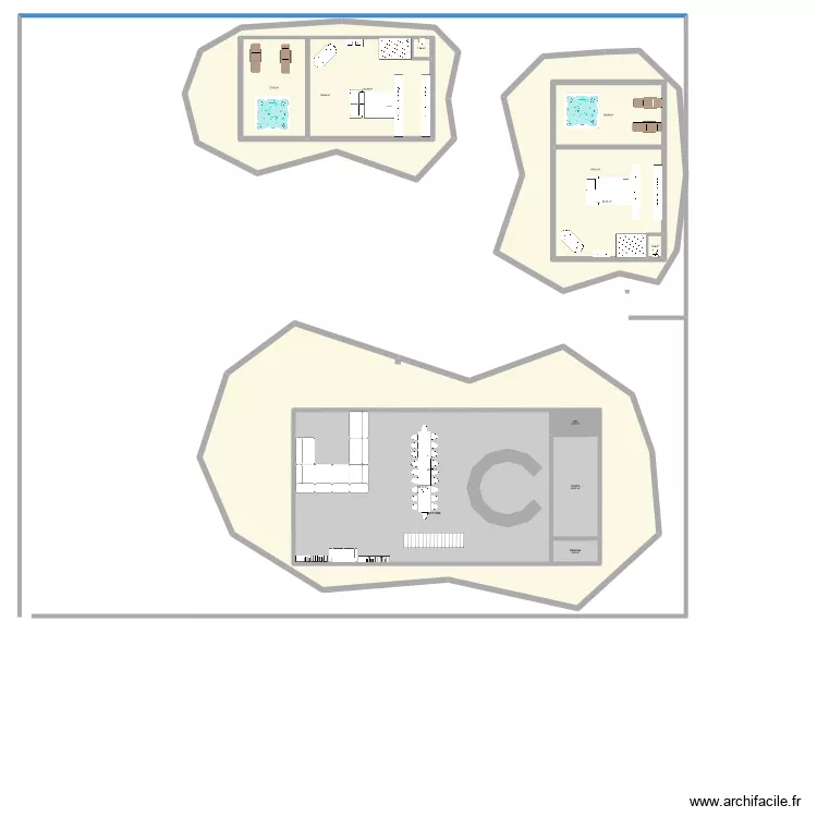 Villa AGUA 1er &eacute;tage V5b. Plan de 