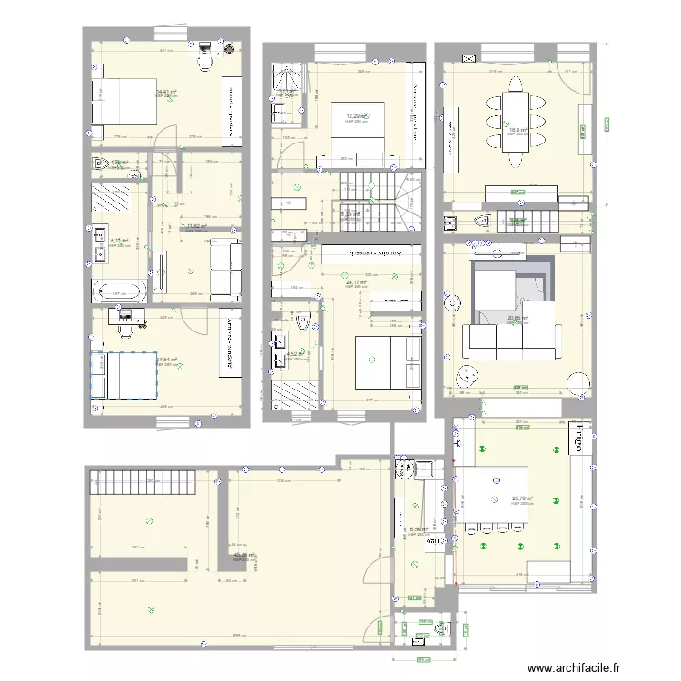 La fare test essai. Plan de 