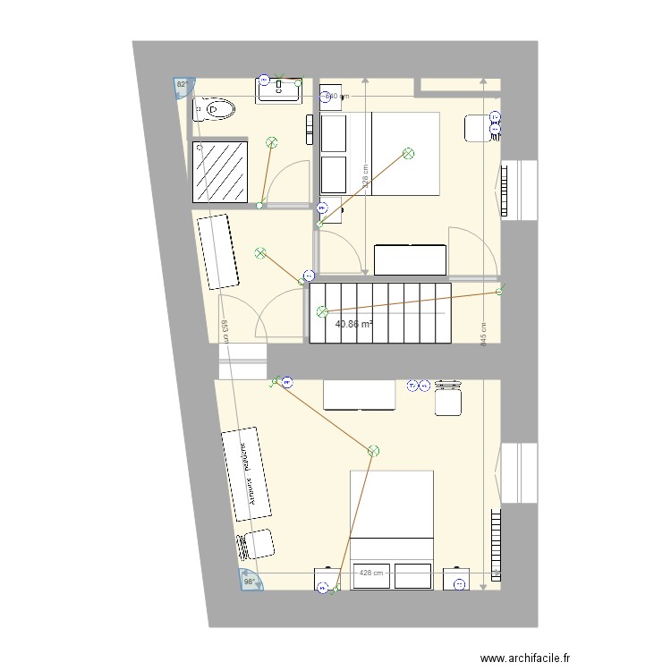 Aouste. Plan de 0 pièce et 0 m2