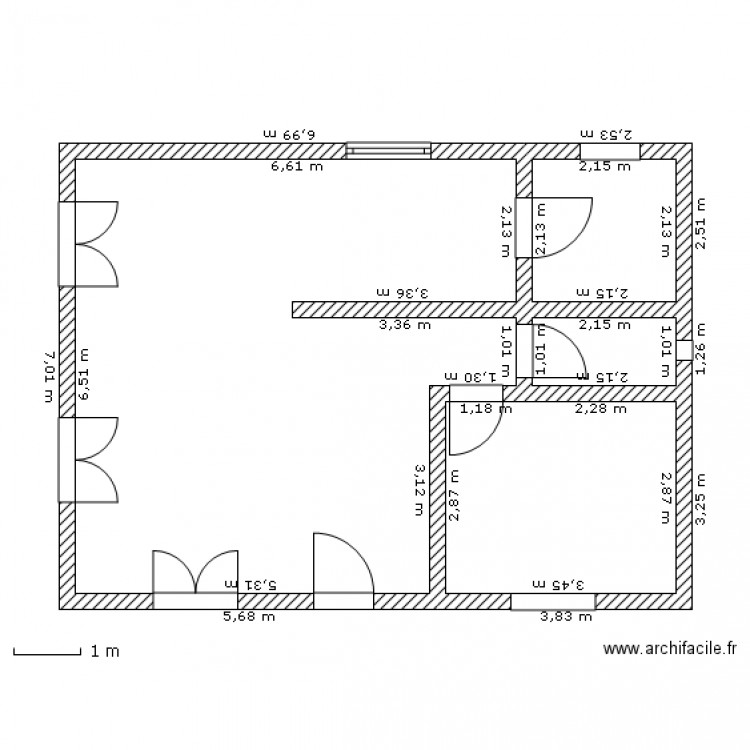 rdc n°1. Plan de 0 pièce et 0 m2