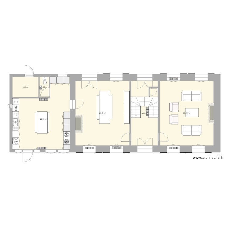 Labosse RDC. Plan de 0 pièce et 0 m2