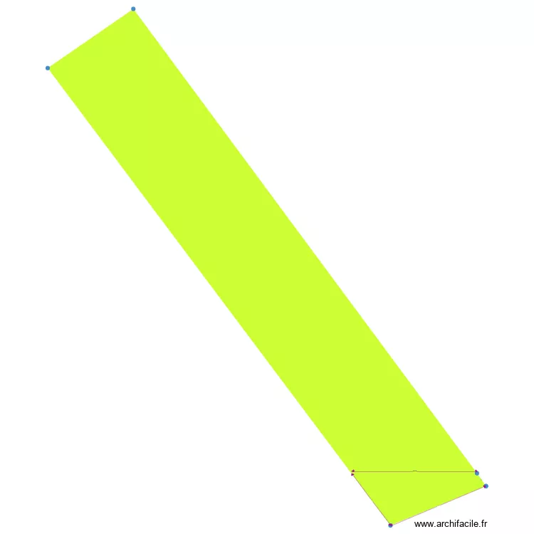 Parcelle basse TDLI Cotation chemin. Plan de 