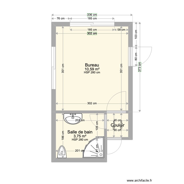 Projet. Plan de 0 pièce et 0 m2