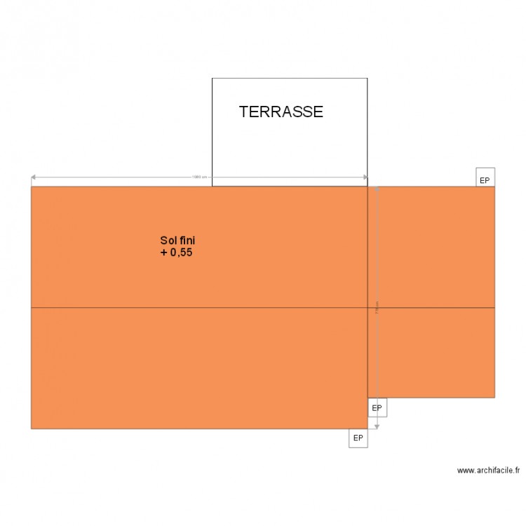 toit pour plan masse variante garage 6m78. Plan de 0 pièce et 0 m2