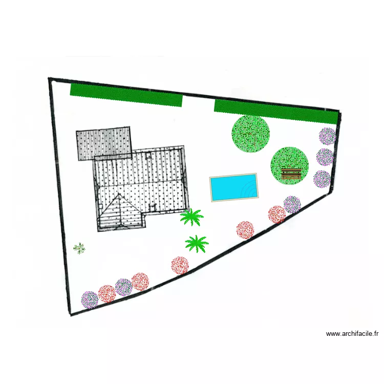 Aménagement jardin. Plan de Aménagement jardin. Plan de