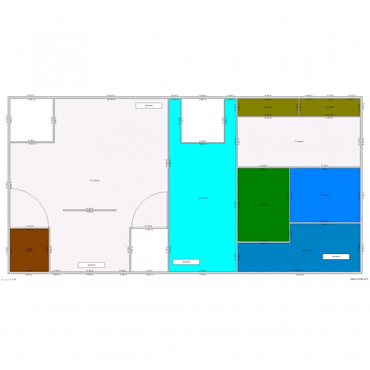 plan vue coté gauche. Plan de 0 pièce et 0 m2
