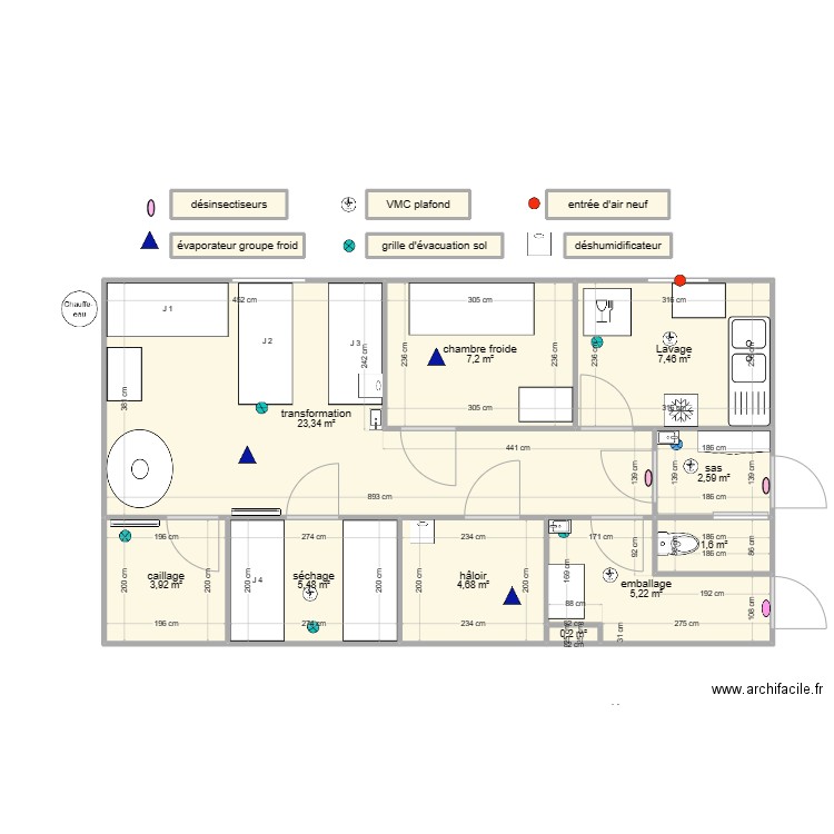 plan atelier fini. Plan de 0 pièce et 0 m2